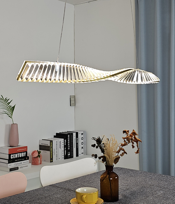 LED 라젠느 일자 펜던트조명 LED식탁등 크리스탈식탁등 (40W)